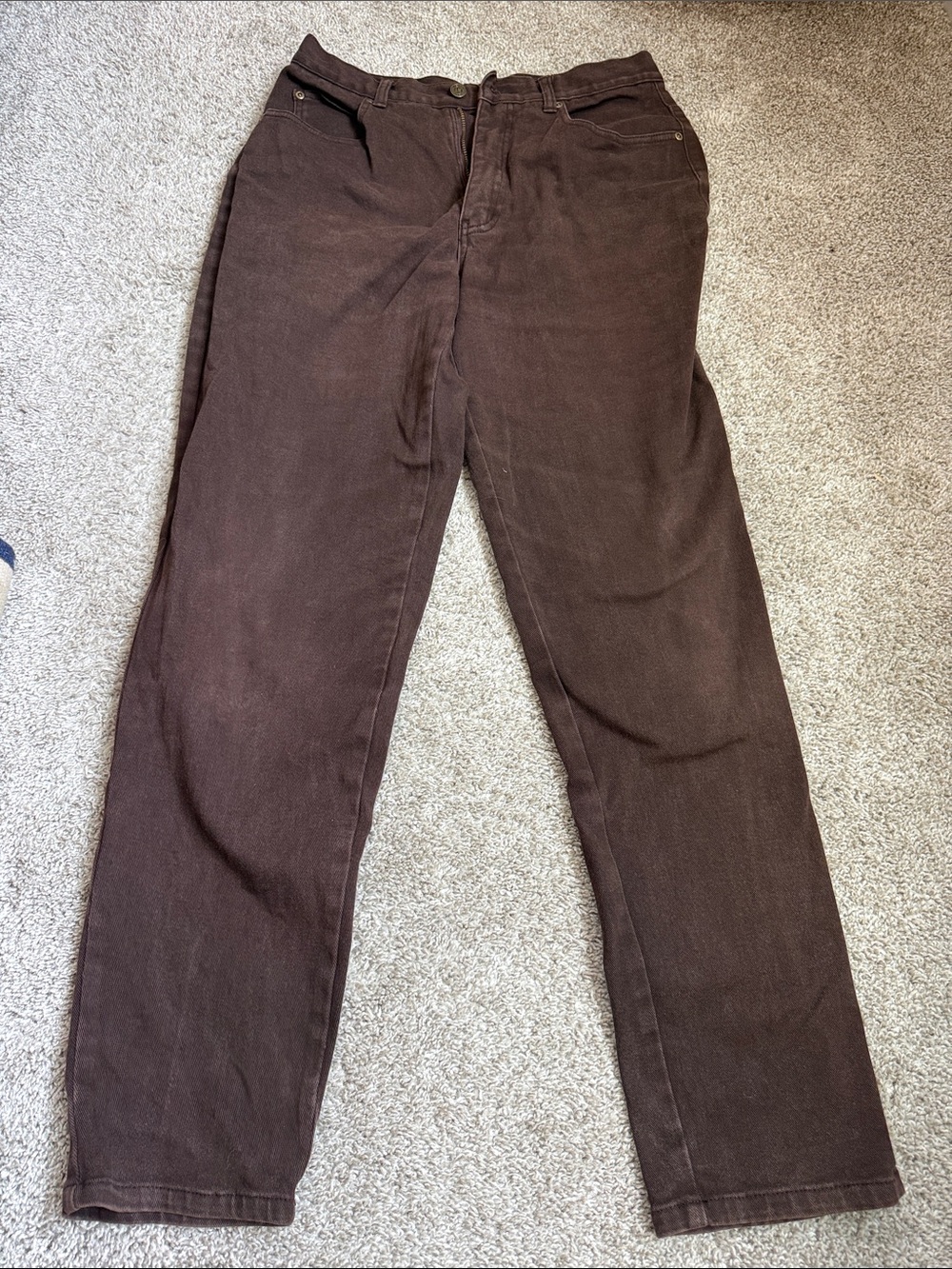 High-Rise Leigh Morgan Women's Jeans in Rich chocolate Brown